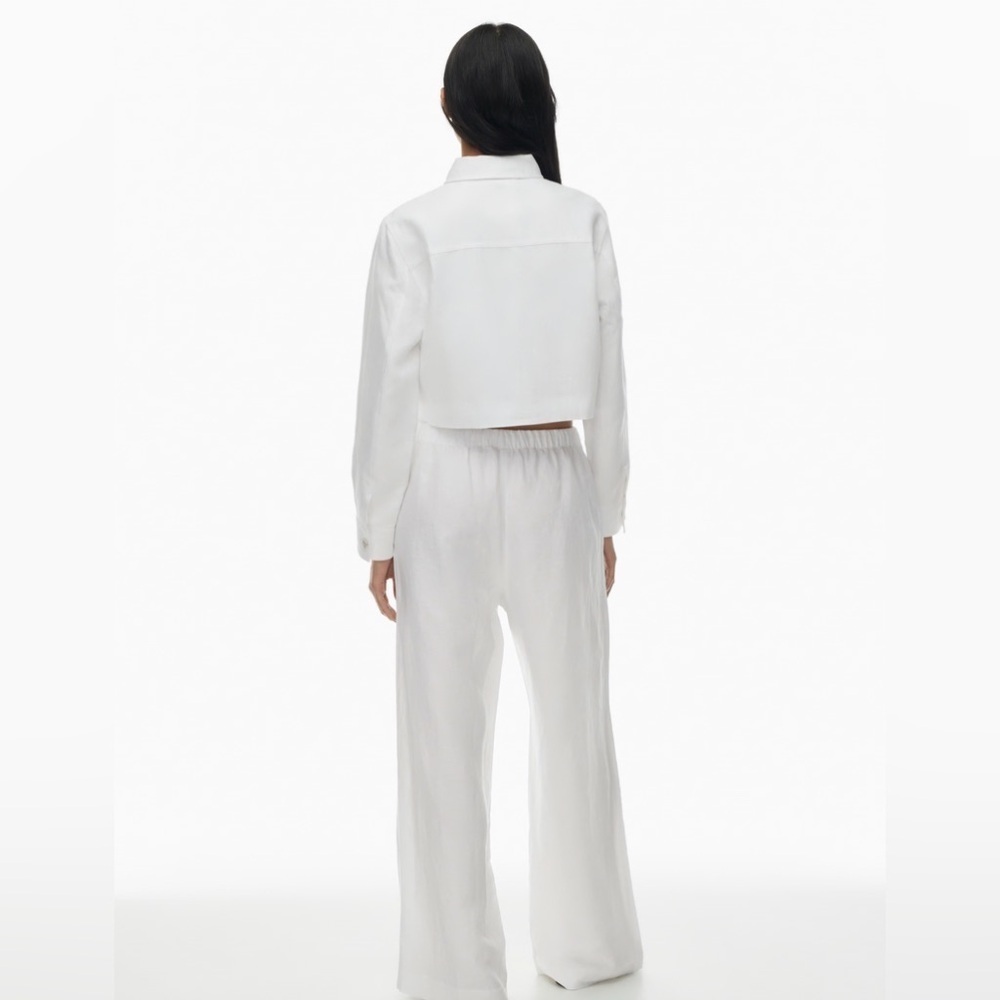 Aritzia Wilfred Little  Cropped Linen Jacket - Picture 2 of 10